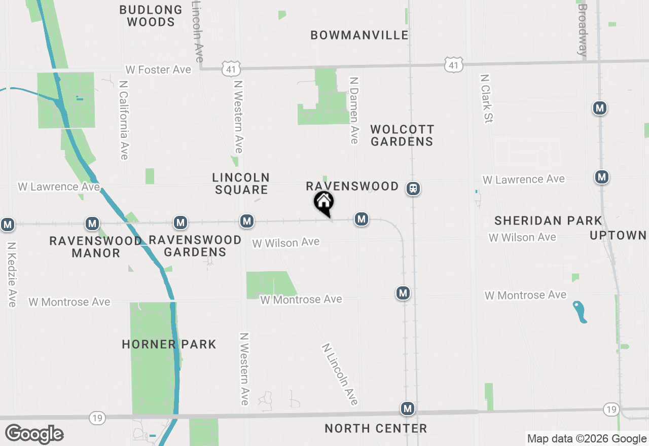 Map of 2128 W Eastwood Avenue, Chicago, IL 60625