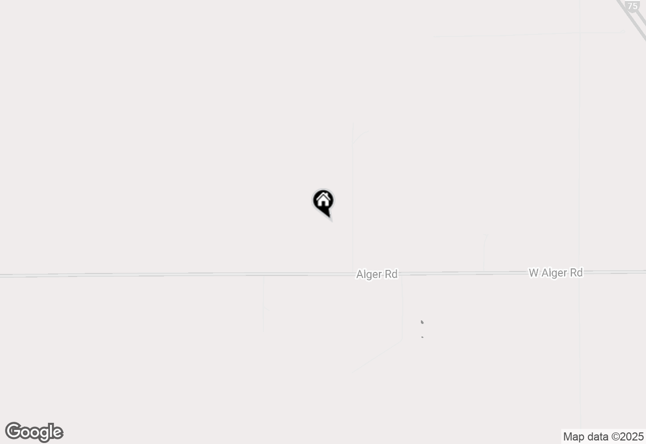 Map of 1628 Westfield Road, Alger, MI 48610