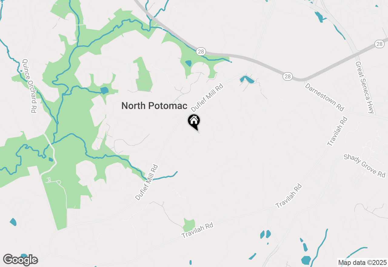 Map of 14652 Rolling Green Way, North Potomac, MD 20878
