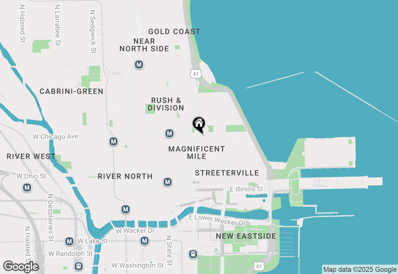 Map of 777 N Michigan Avenue #3105, Chicago, IL 60611