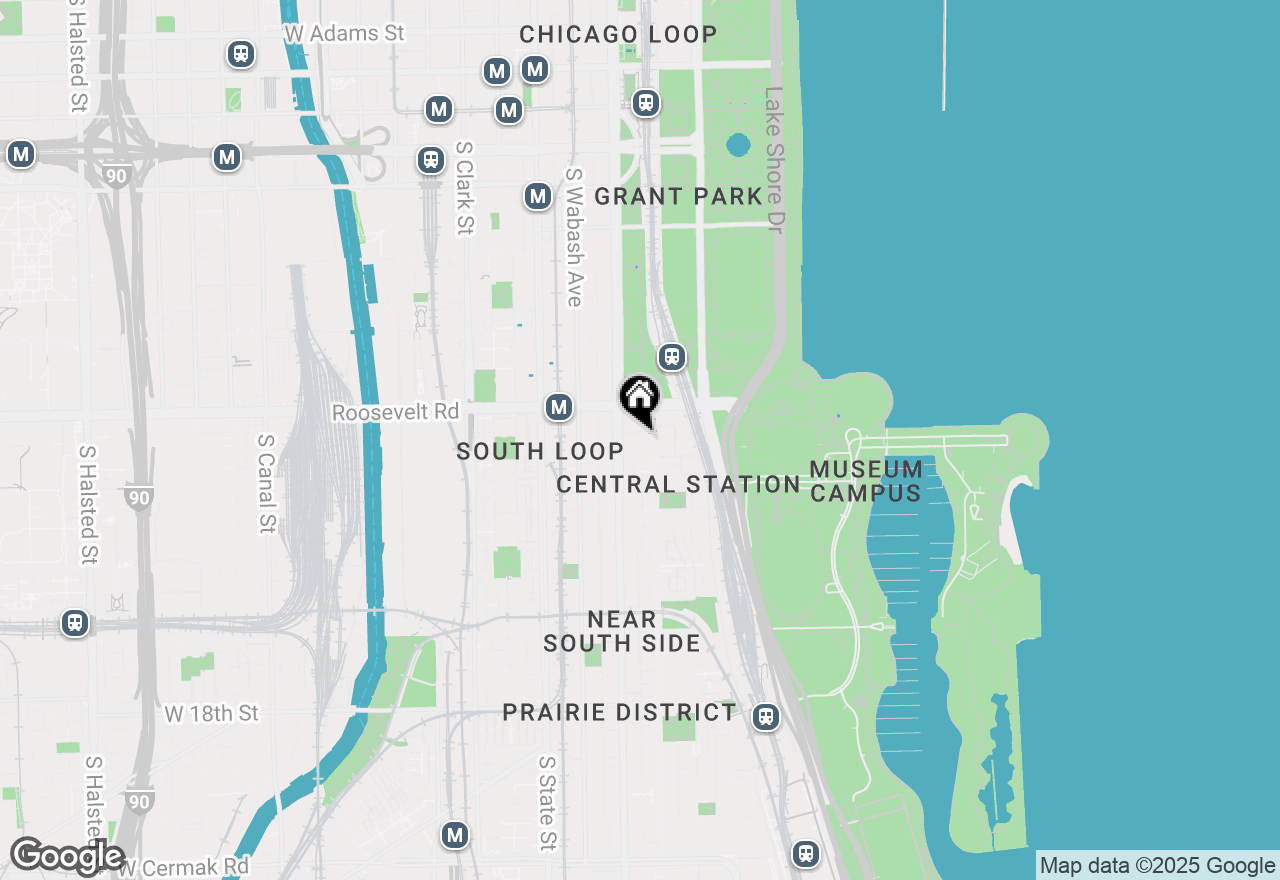 Map of 1250 S Indiana Avenue #508, Chicago, IL 60605