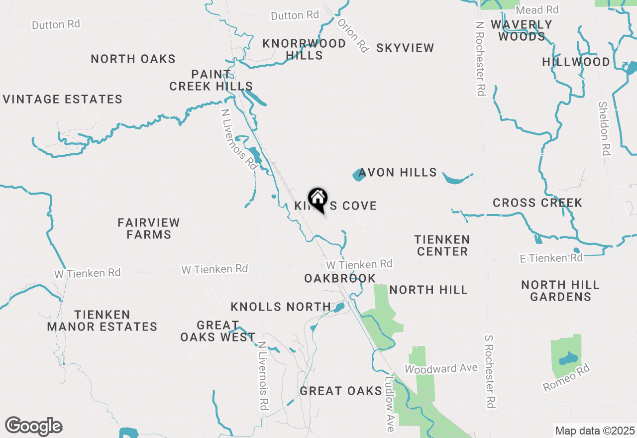 Map of 1189 Pine Ridge, Rochester Hills, MI 48306