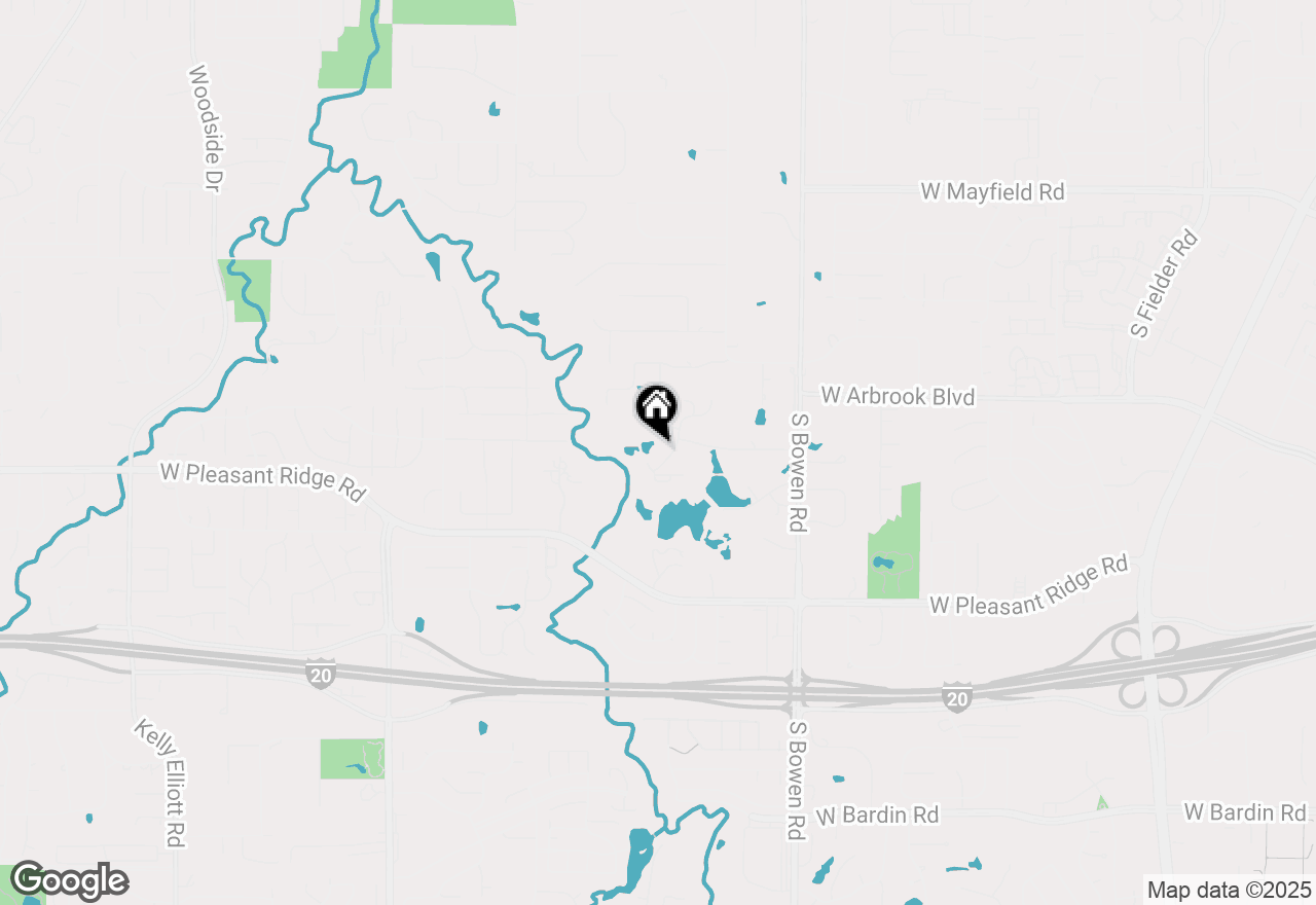 Map of 8 Twin Lakes Court, Dalworthington Gardens, TX 76016