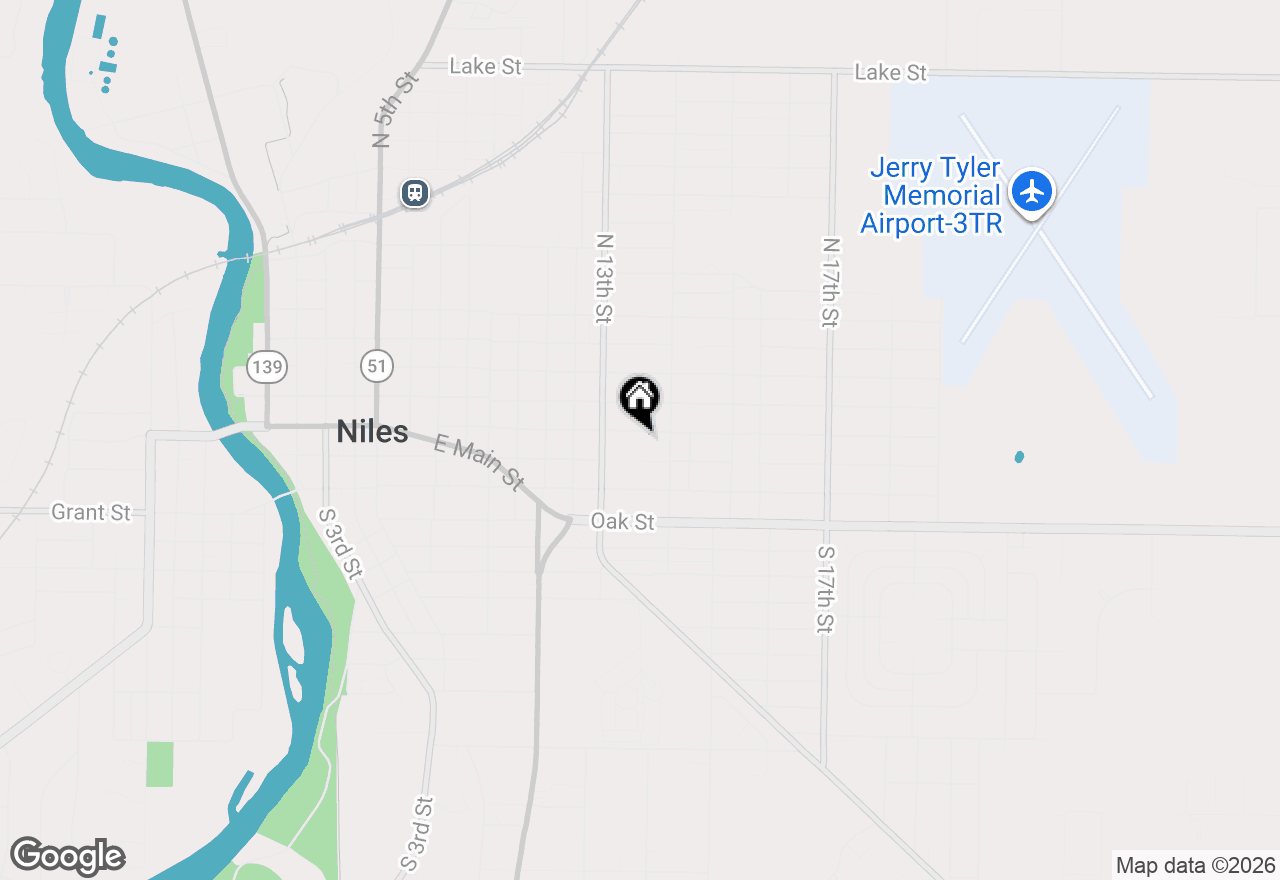 Map of 1338 Regent Street, Niles, MI 49120