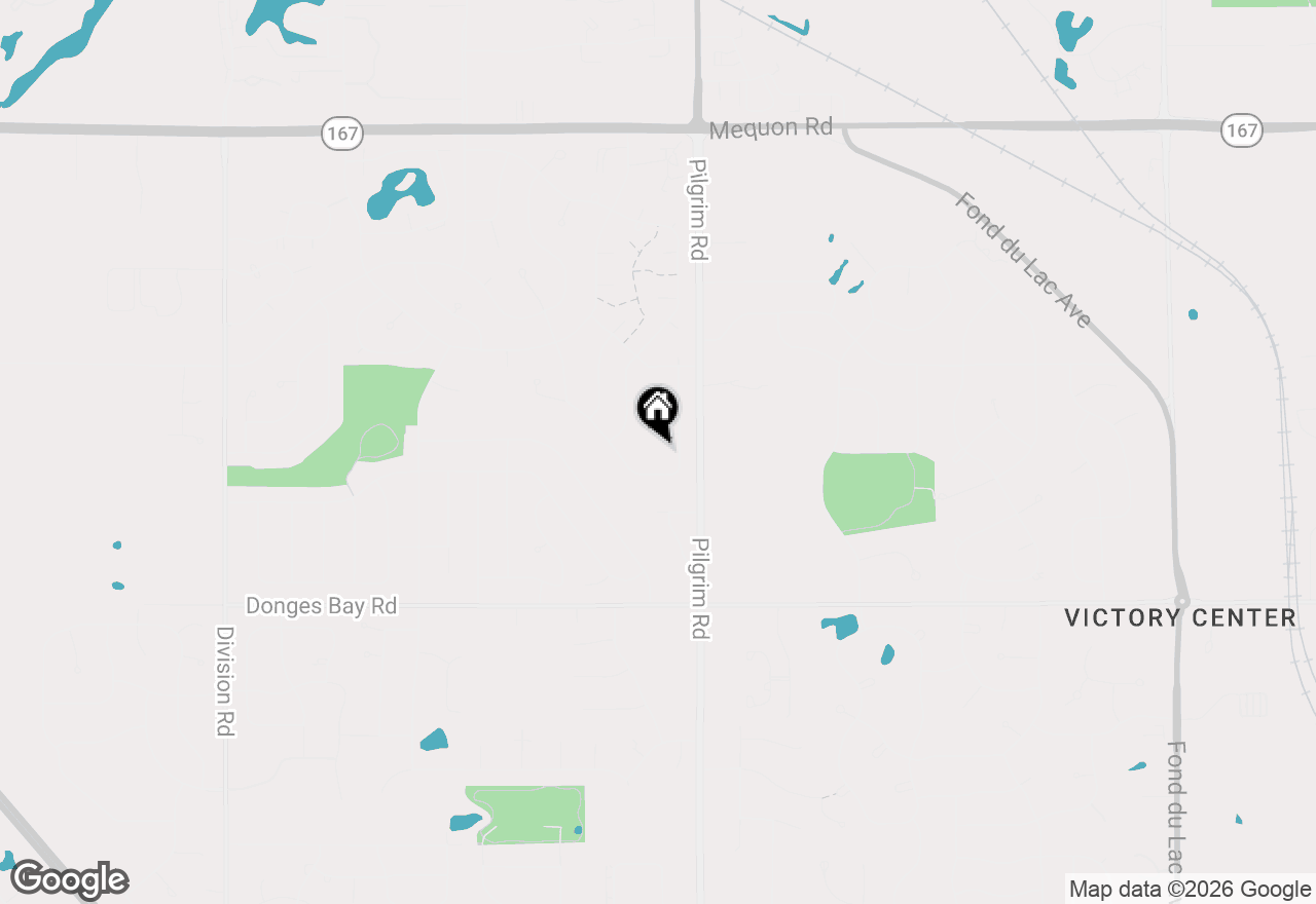 Map of N106W15749 Adams Ct, Germantown, WI 53022