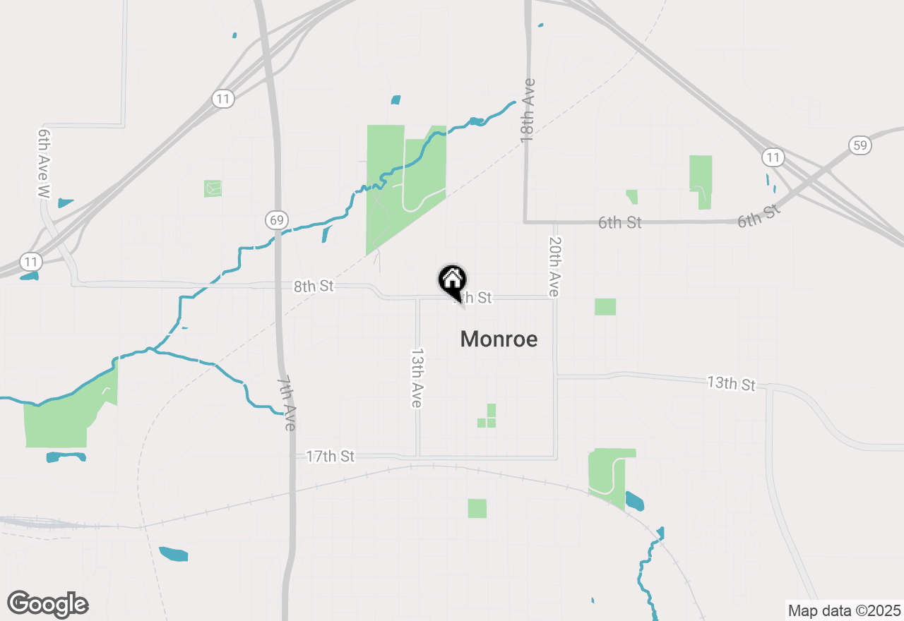 Map of 921 15th Avenue, Monroe, WI 53566