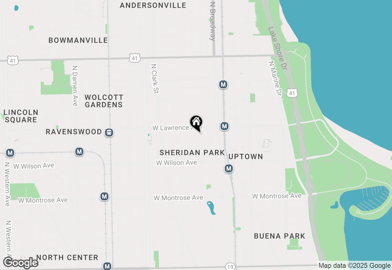 Map of 4731 N Malden Street #3S, Chicago, IL 60640