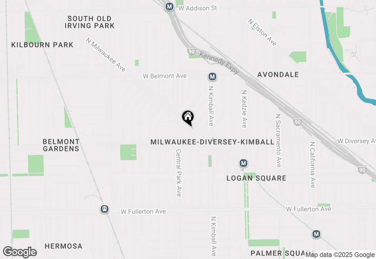 Map of 2851 N Drake Avenue #1N, Chicago, IL 60618