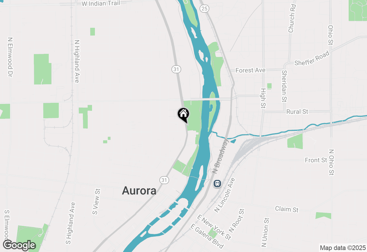 Map of 514 N Lake Street, Aurora, IL 60506
