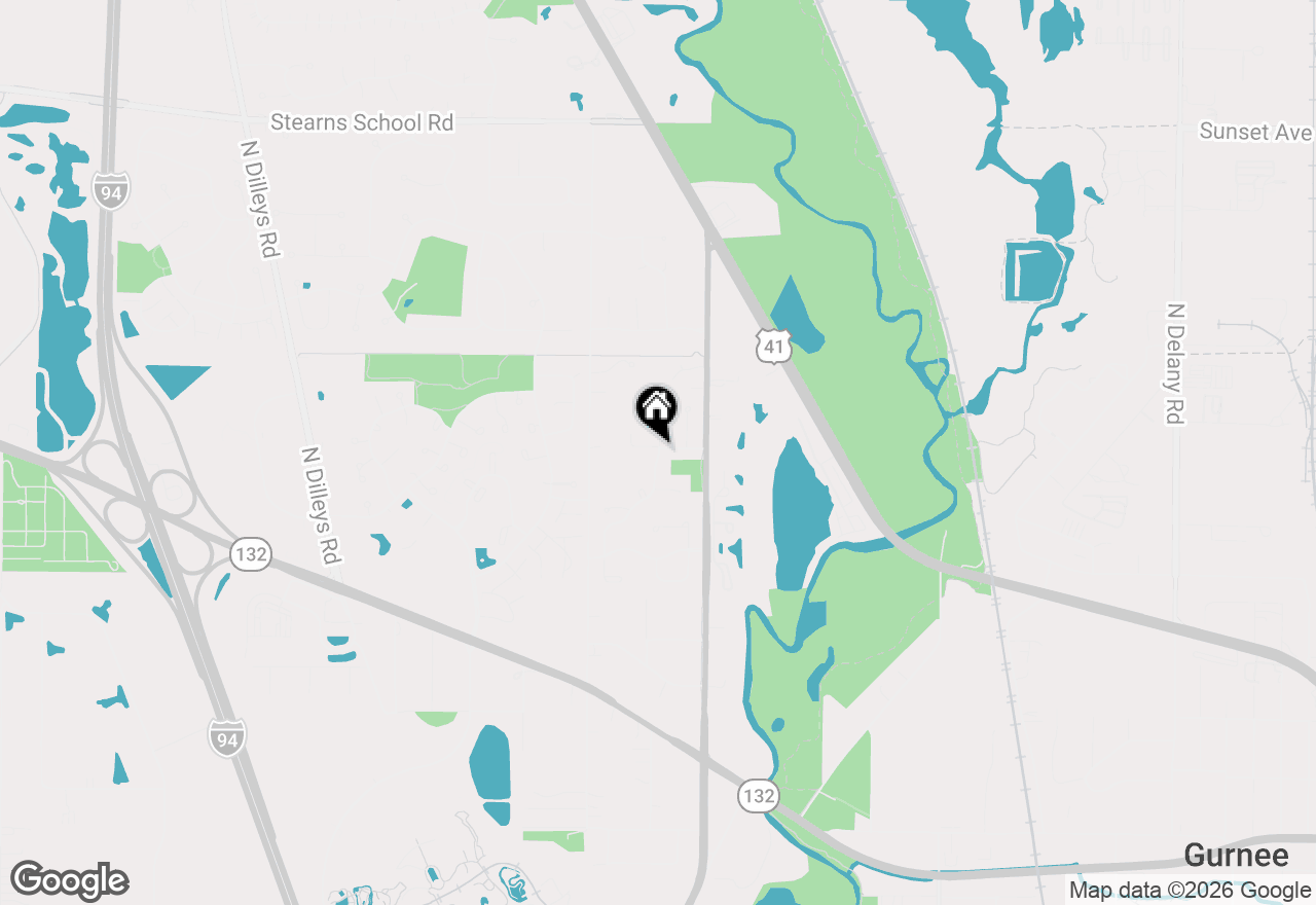 Map of 6395 Cunningham Court #A, Gurnee, IL 60031