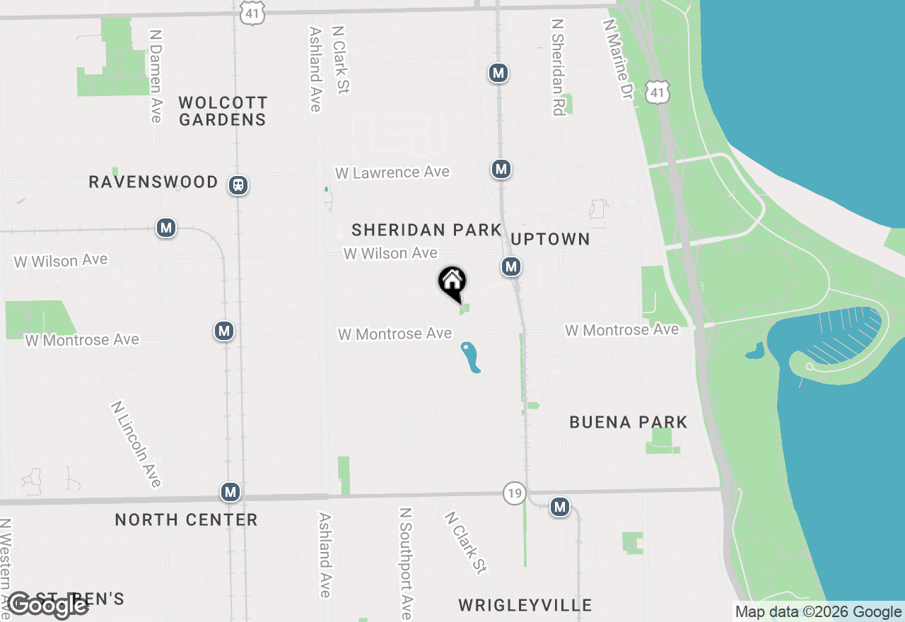 Map of 4430 N Magnolia Avenue #GS, Chicago, IL 60640