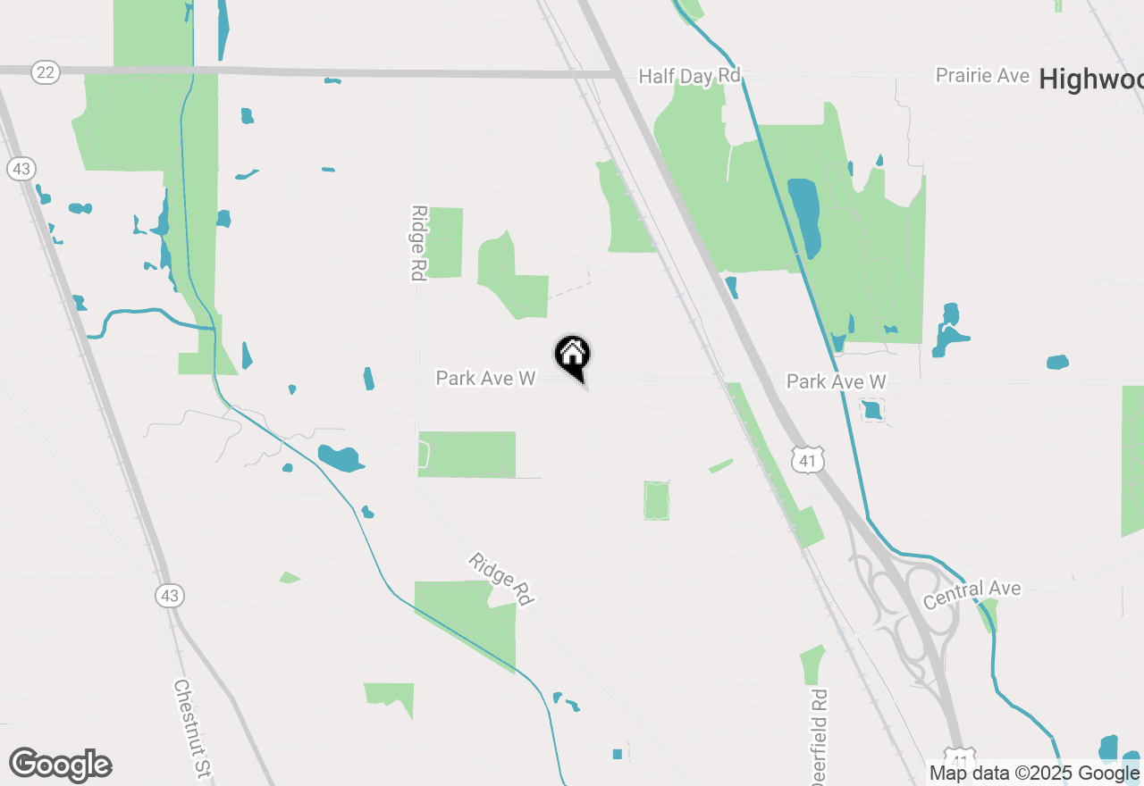 Map of 1726 Park Avenue W, Highland Park, IL 60035