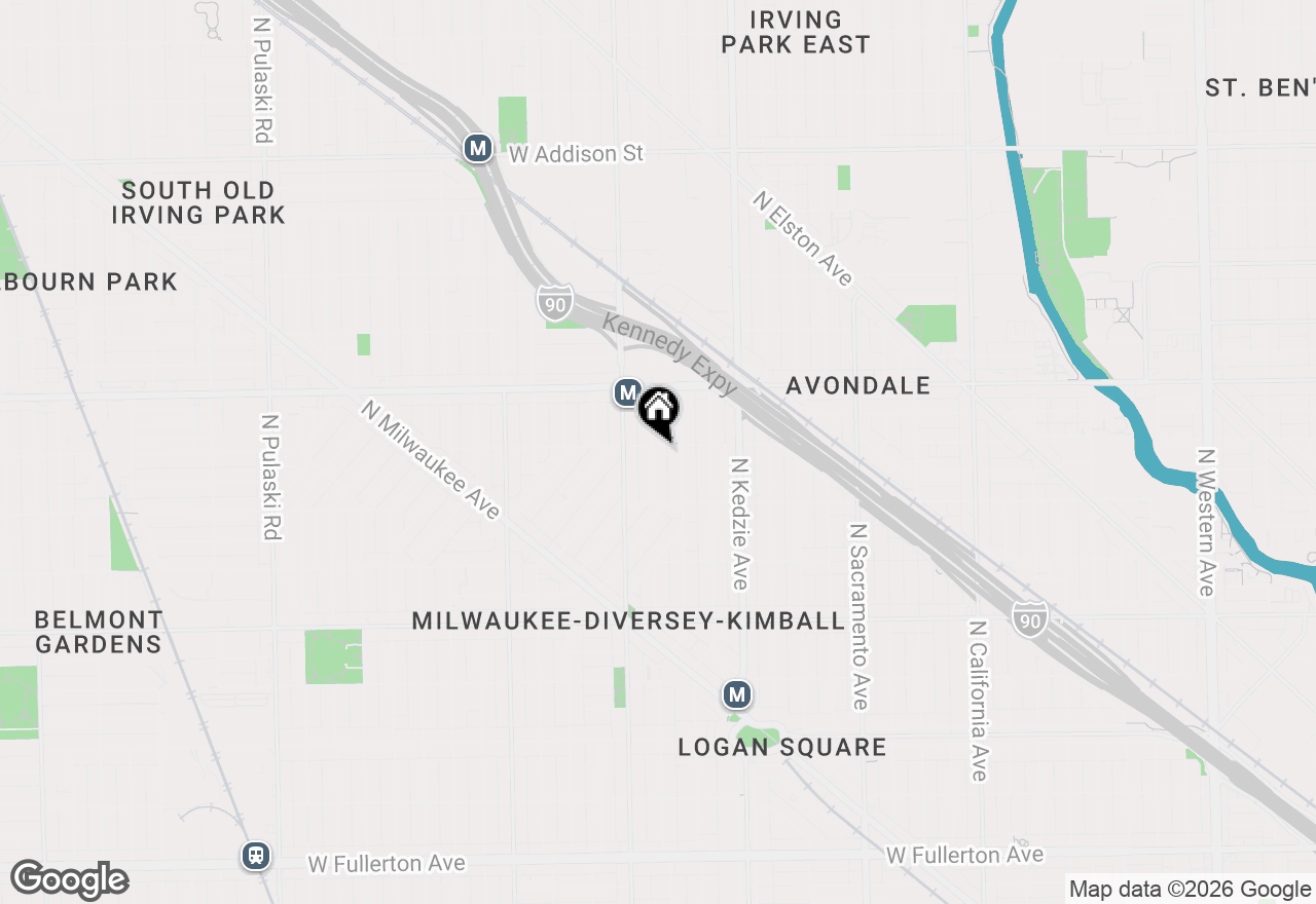 Map of 3053 N Christiana Avenue, Chicago, IL 60618