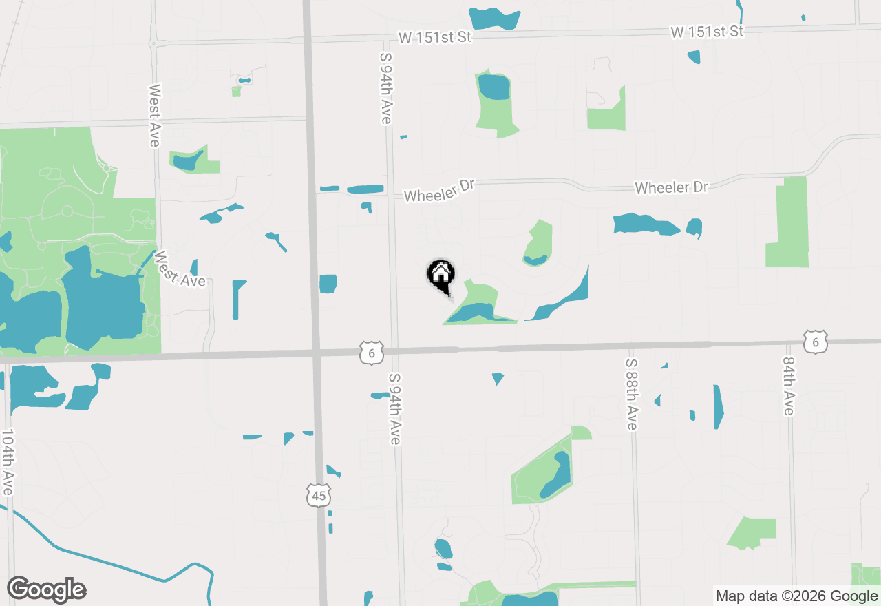 Map of 15712 Danford Lane, Orland Park, IL 60462