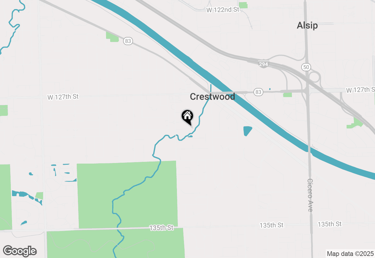 Map of 5701 W 129th Street #2B, Crestwood, IL 60418