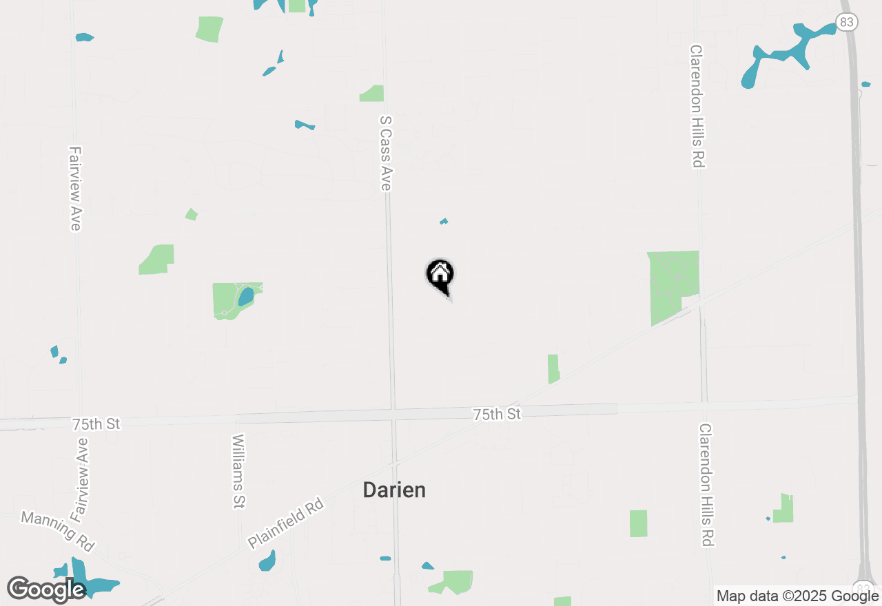 Map of 1021 Willow Lane, Darien, IL 60561