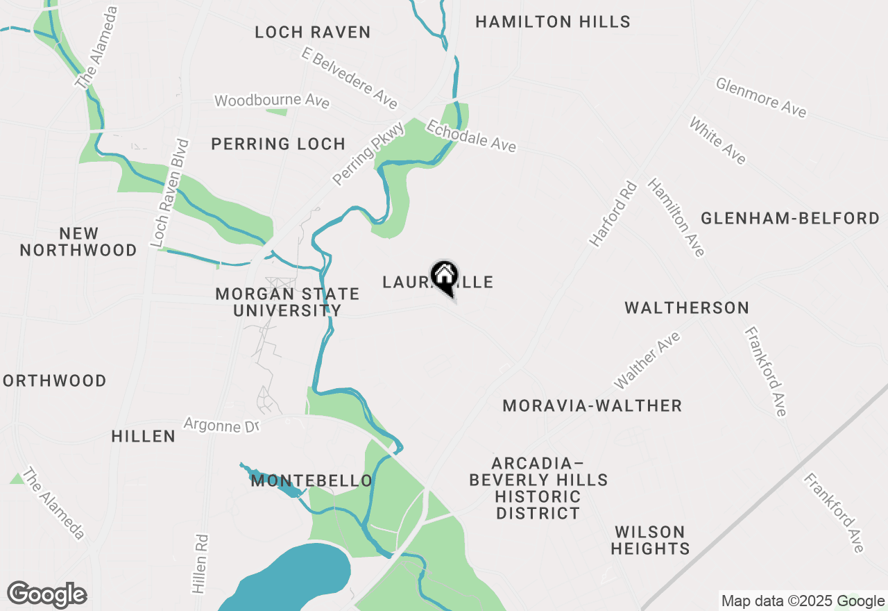 Map of 2500 E Cold Spring Lane, Baltimore, MD 21214