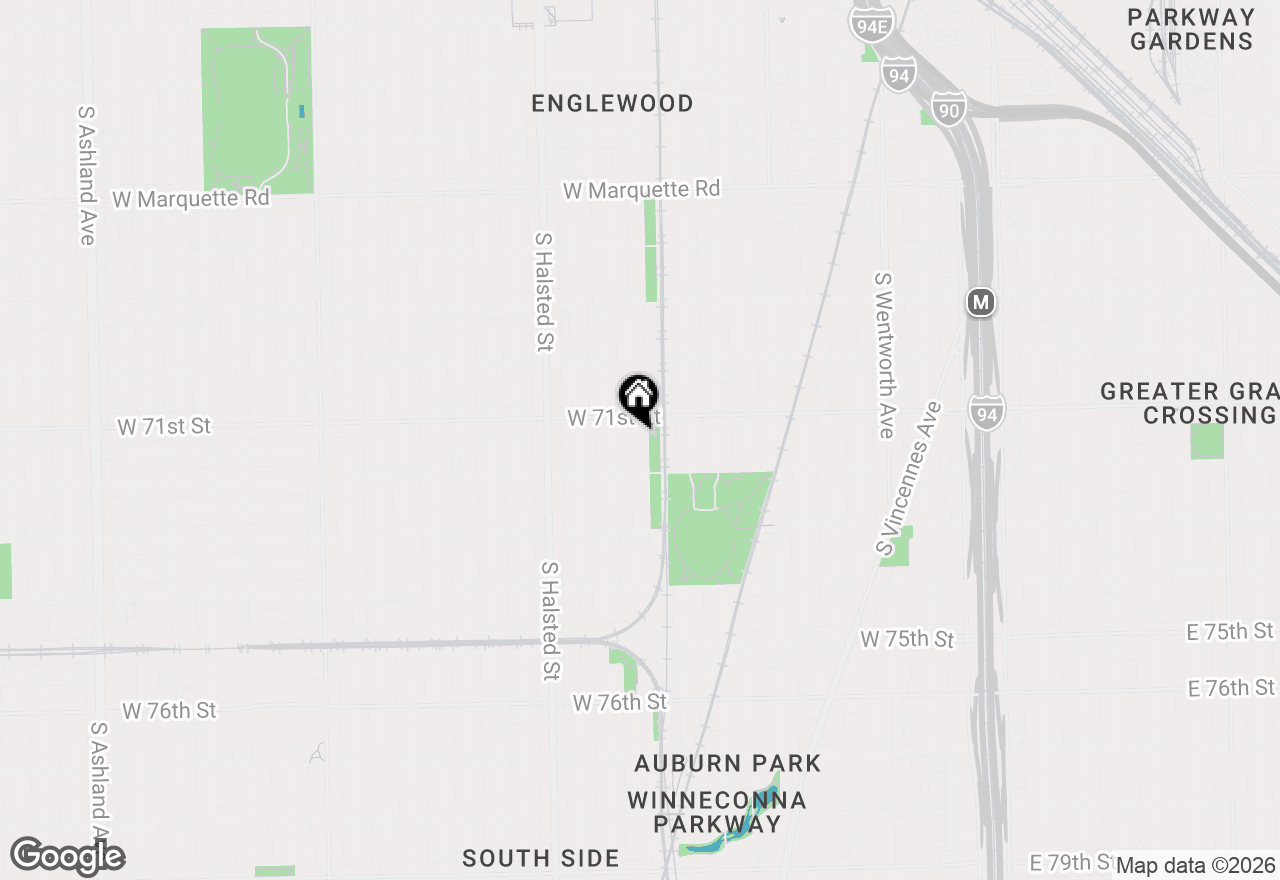 Map of 7124 S Lowe Avenue, Chicago, IL 60621