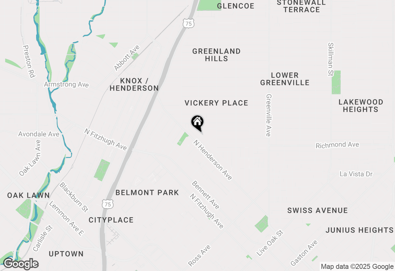 Map of 2611 Madera Street, Dallas, TX 75206