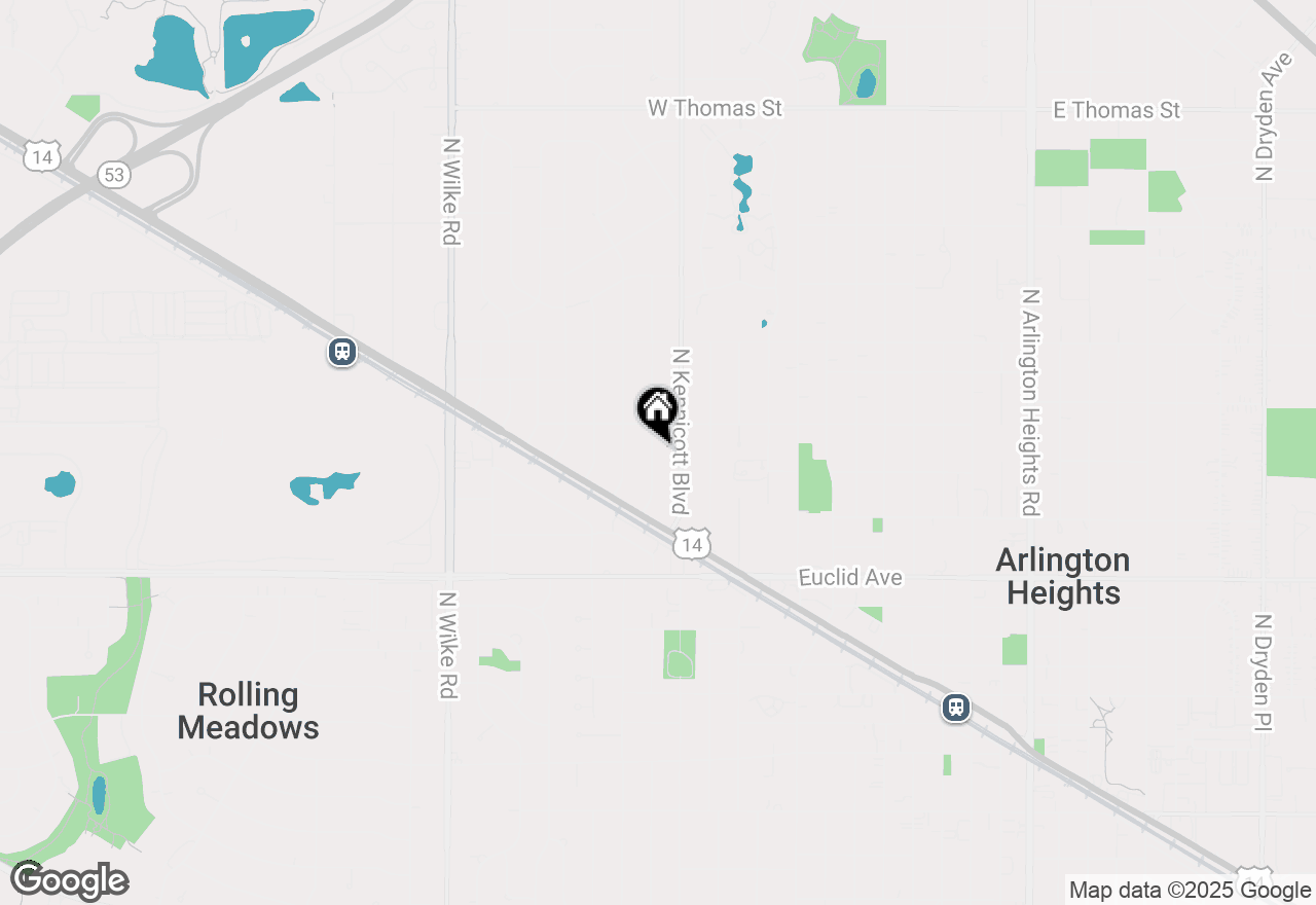 Map of 813 N Patton Avenue, Arlington Heights, IL 60004