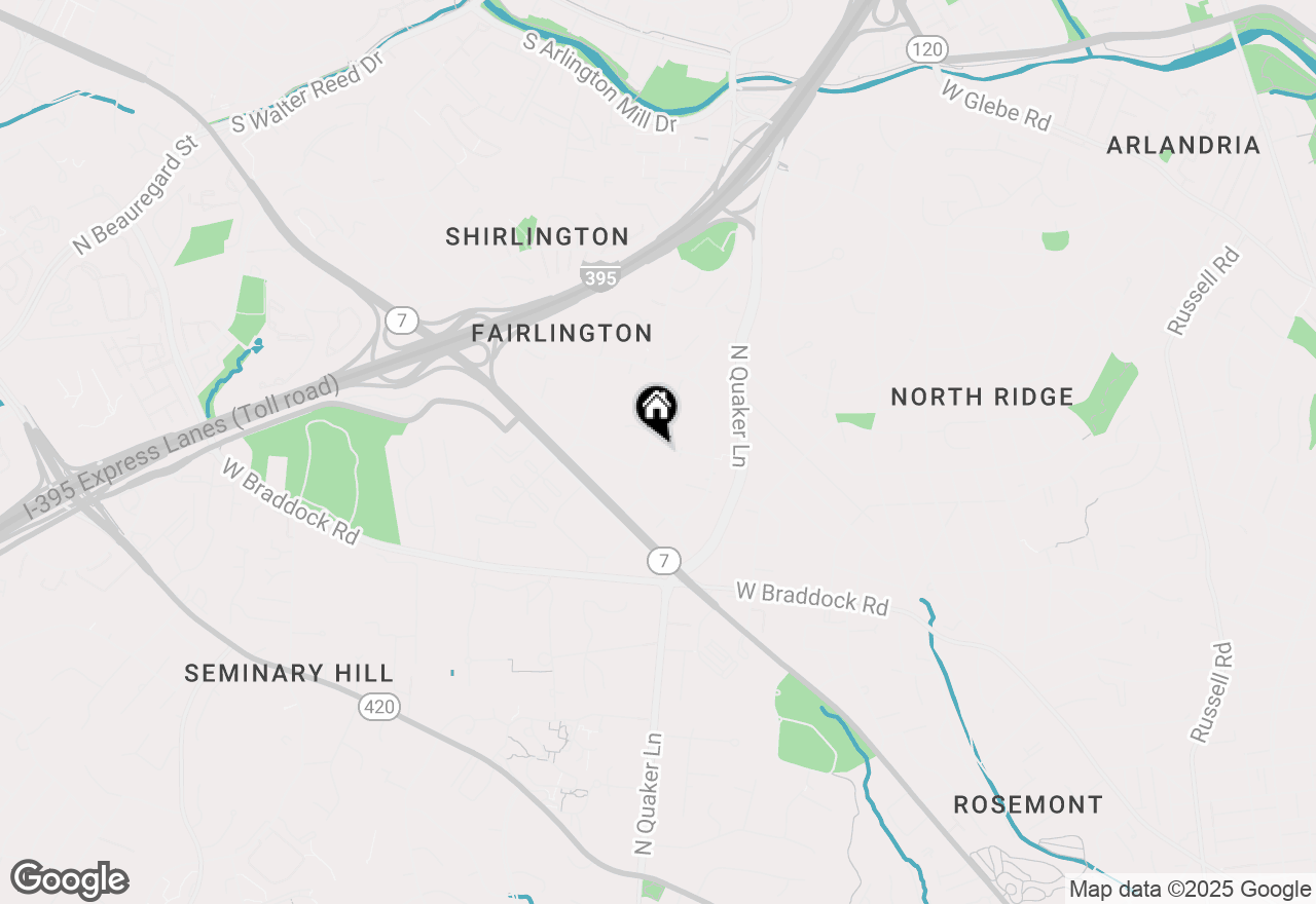 Map of 4314 35th Street S, Arlington, VA 22206