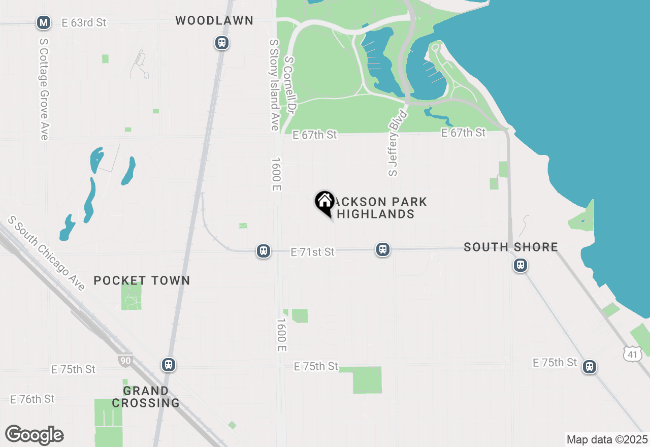 Map of 1715 E 70th Street, Chicago, IL 60649