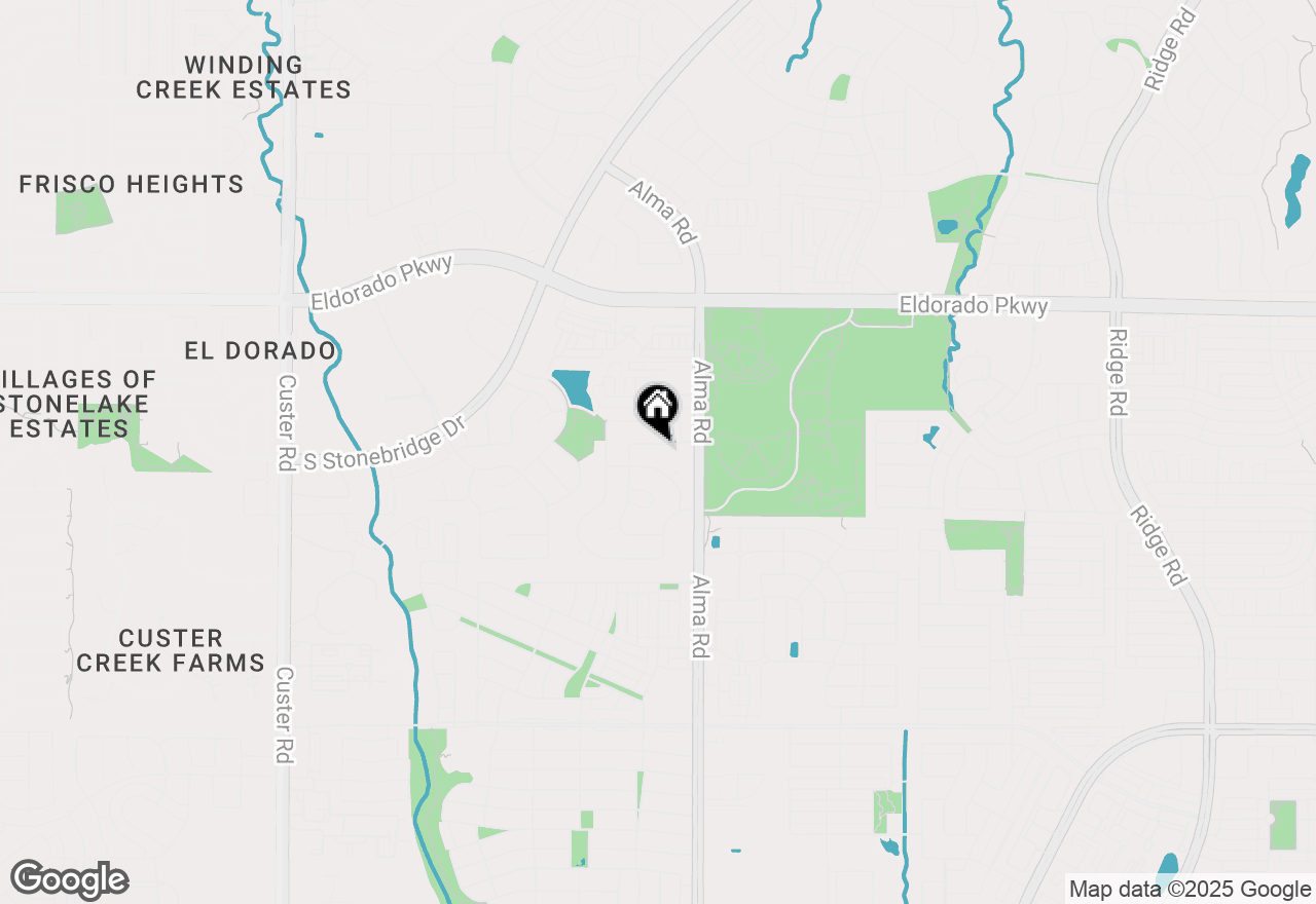 Map of 7621 Glenwood Springs Lane, Mckinney, TX 75070