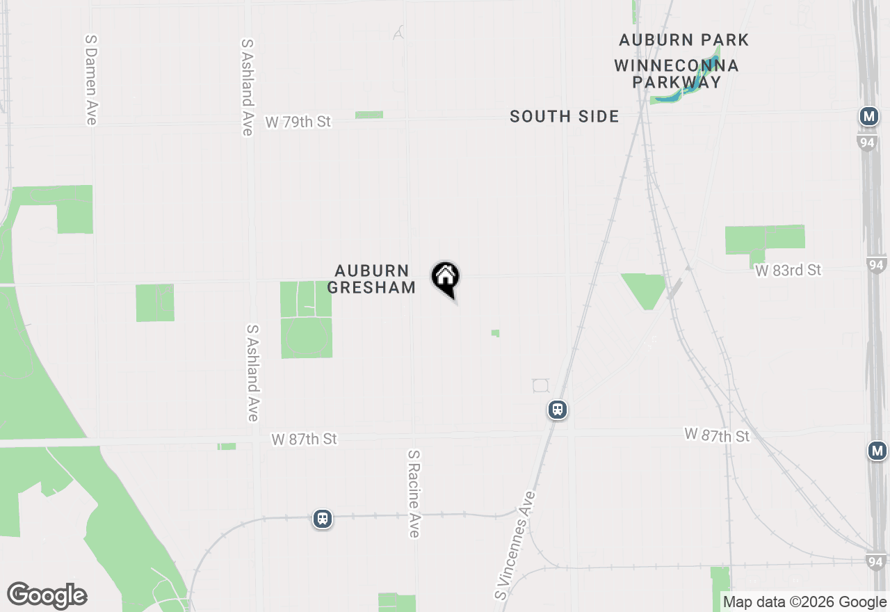 Map of 8346 S Aberdeen Street, Chicago, IL 60620