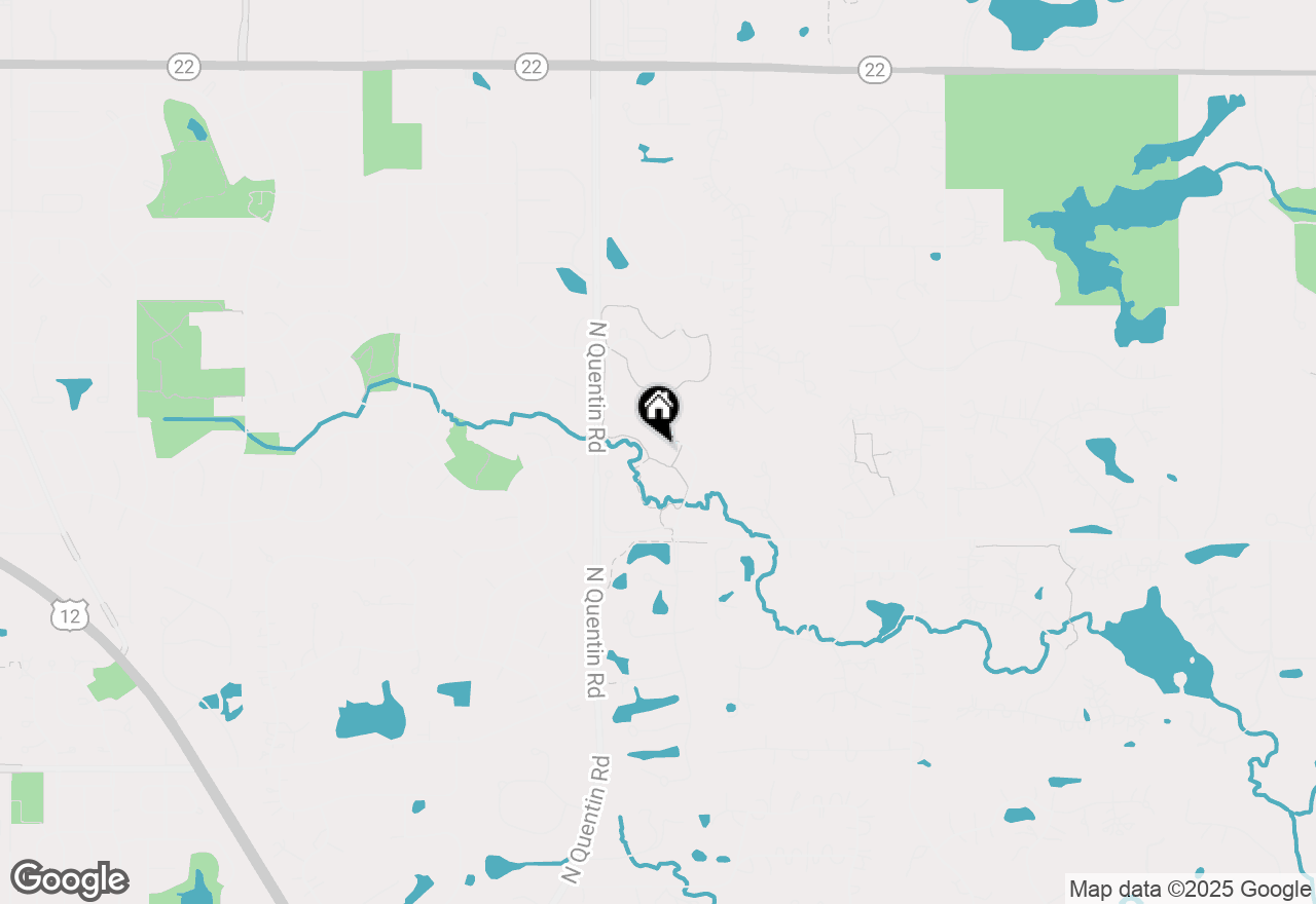 Map of 22206 N Prairie Lane, Kildeer, IL 60047