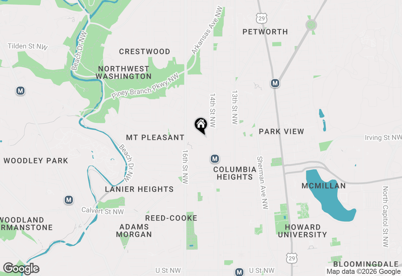 Map of 1451 Park Road Nw #114, Washington, DC 20010