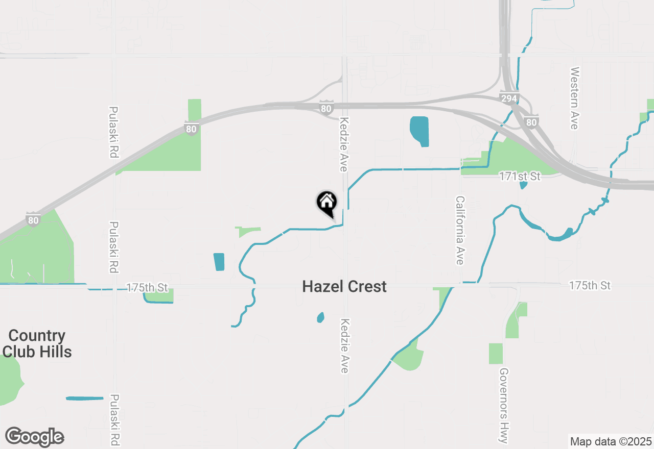 Map of 3217 Woodworth Place, Hazel Crest, IL 60429