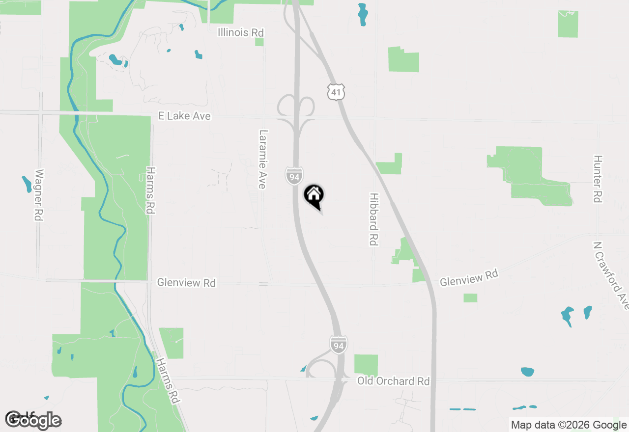 Map of 521 Lavergne Avenue, Wilmette, IL 60091