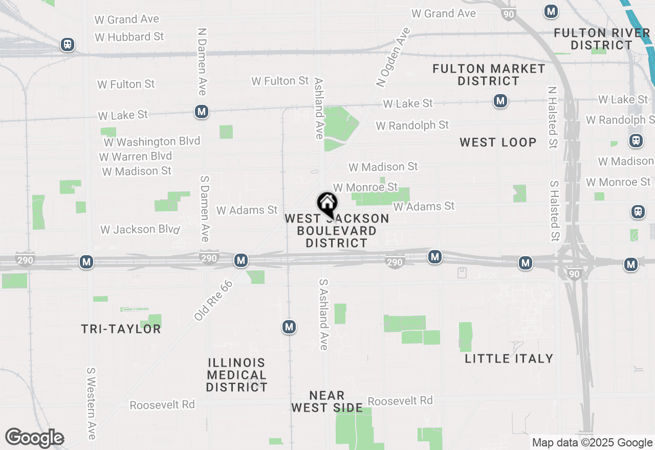 Map of 1550 W Jackson Boulevard #1, Chicago, IL 60607
