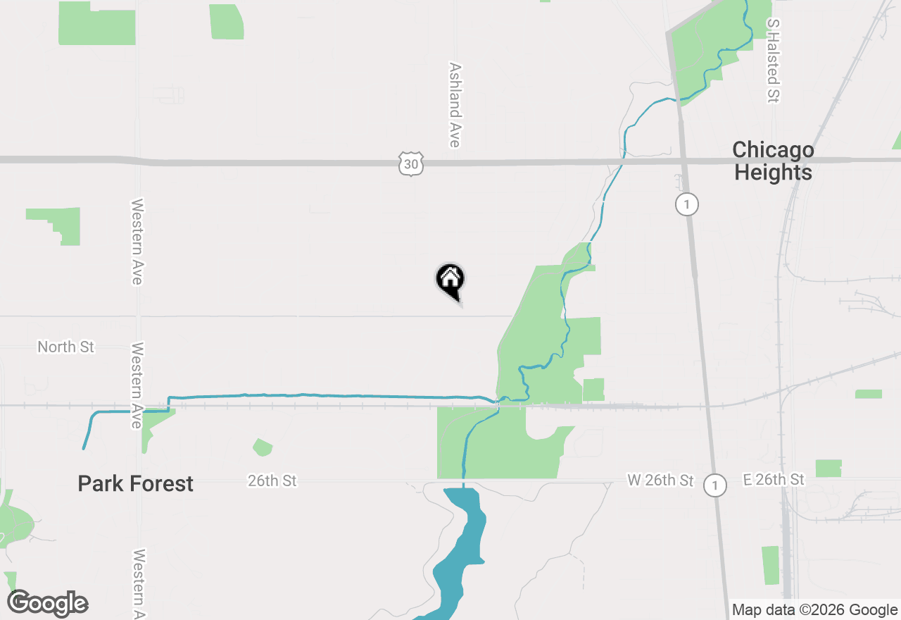 Map of 330 Hickory Street, Chicago Heights, IL 60411
