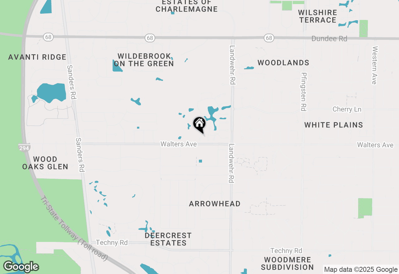 Map of 8 The Court Of Charlwood, Northbrook, IL 60062
