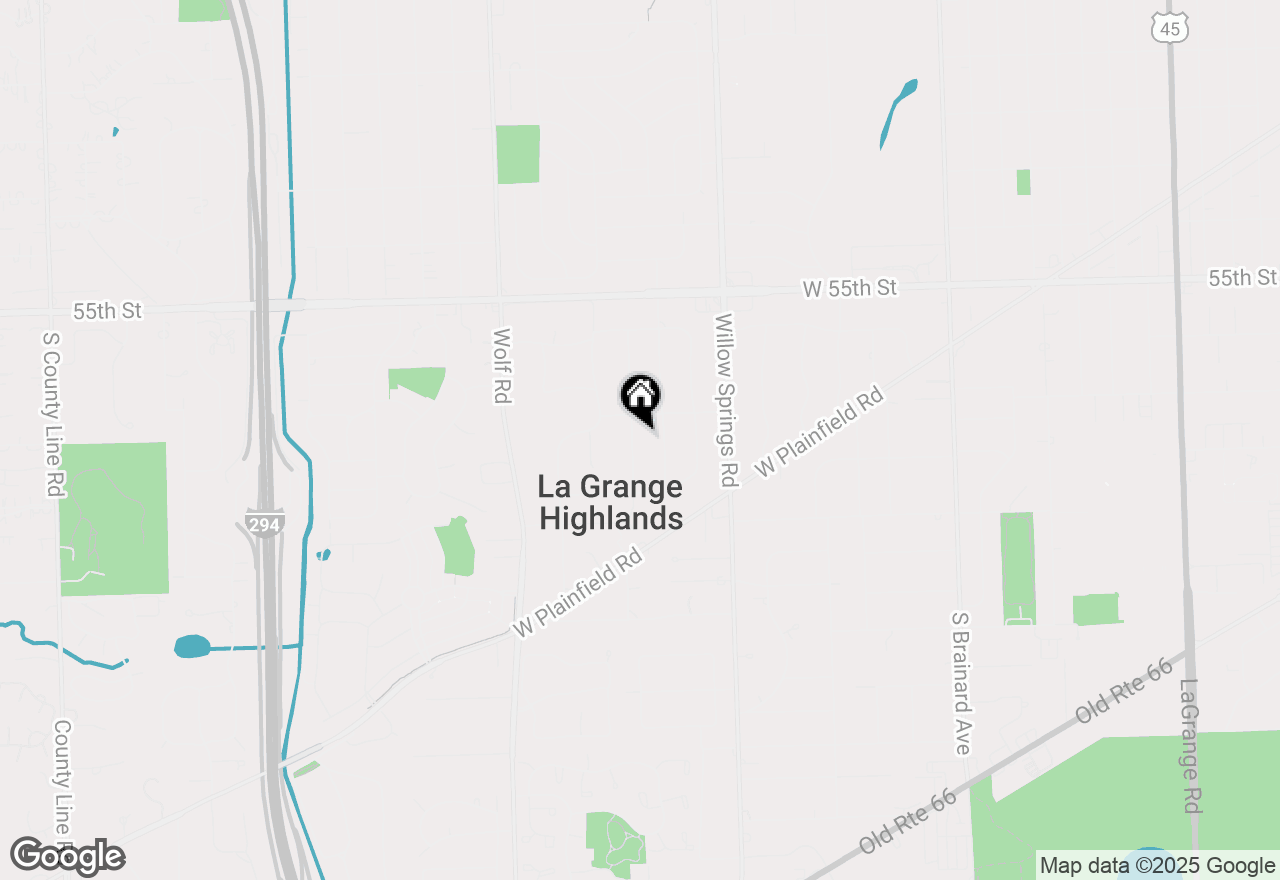 Map of 5727 Howard Avenue, La Grange Highlands, IL 60525