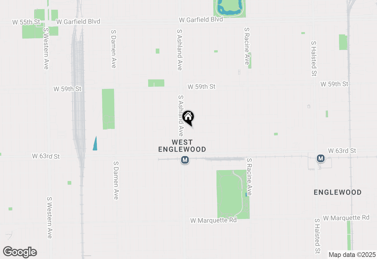 Map of 6132 S Justine Street, Chicago, IL 60636