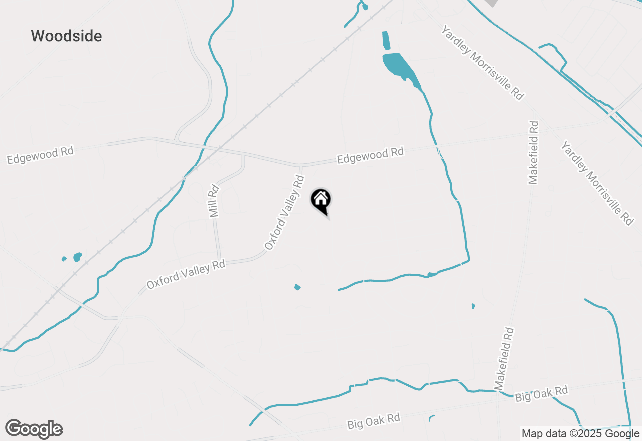 Map of 1037 Queens Drive, Yardley, PA 19067