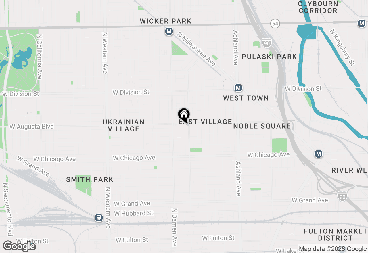 Map of 951 N Winchester Avenue #1, Chicago, IL 60622