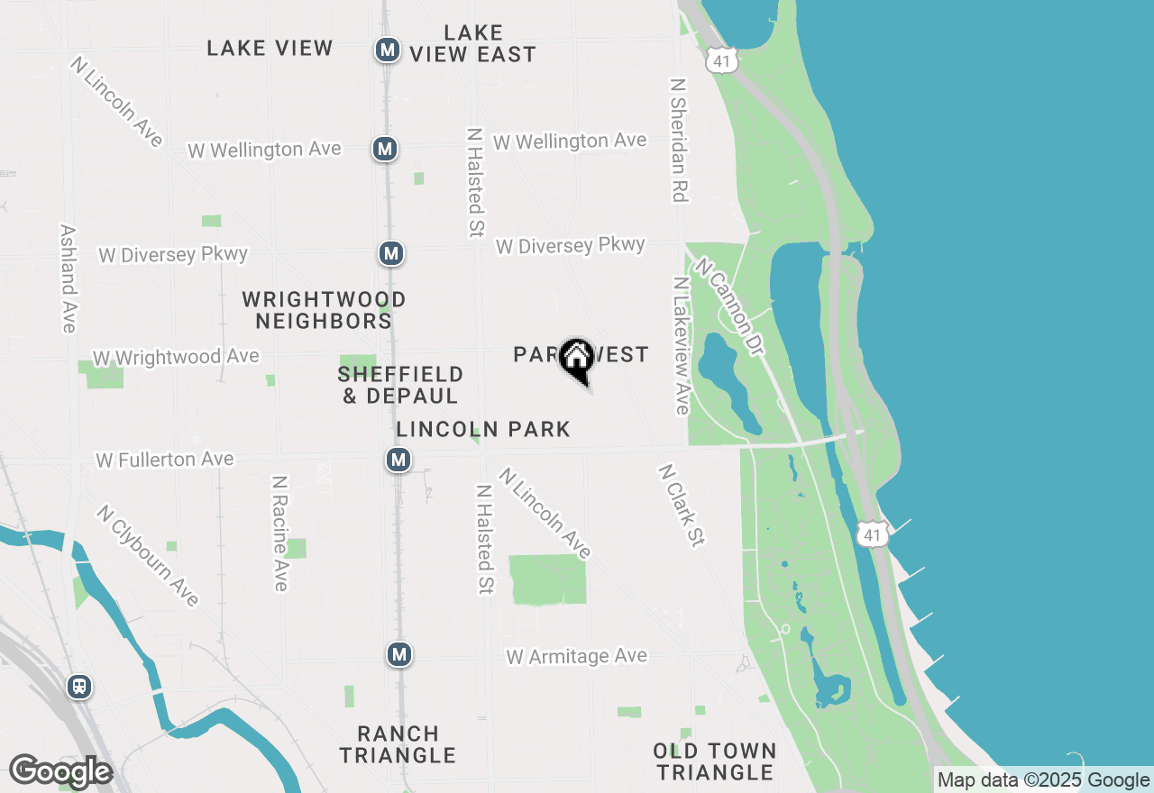 Map of 2464 N Geneva Terrace #GDNC, Chicago, IL 60614