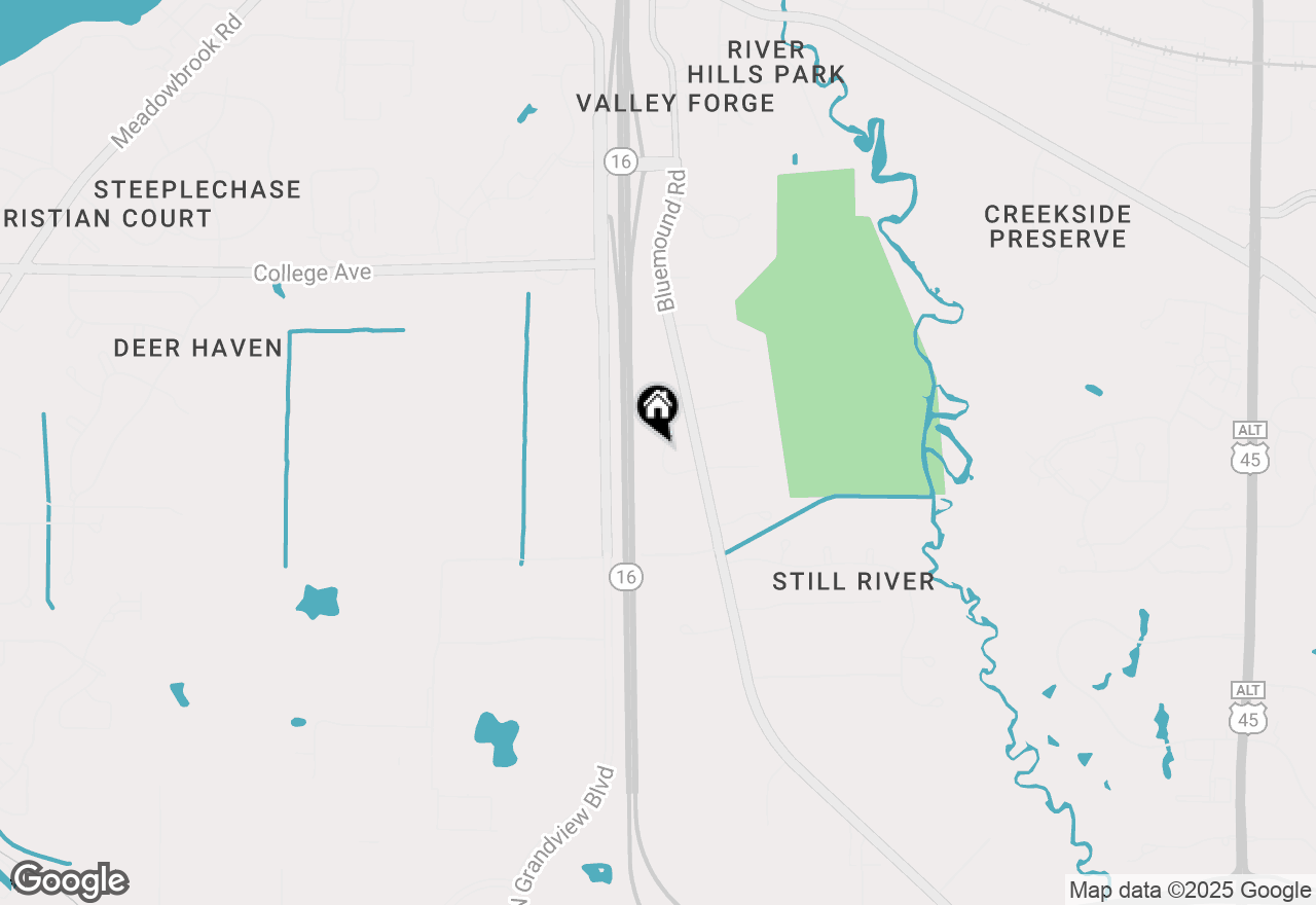 Map of W251N2371 Valleyview Cir, Pewaukee, WI 53072