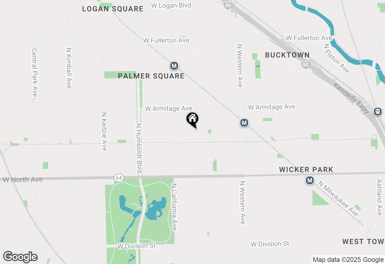 Map of 1839 N Washtenaw Avenue #2, Chicago, IL 60647