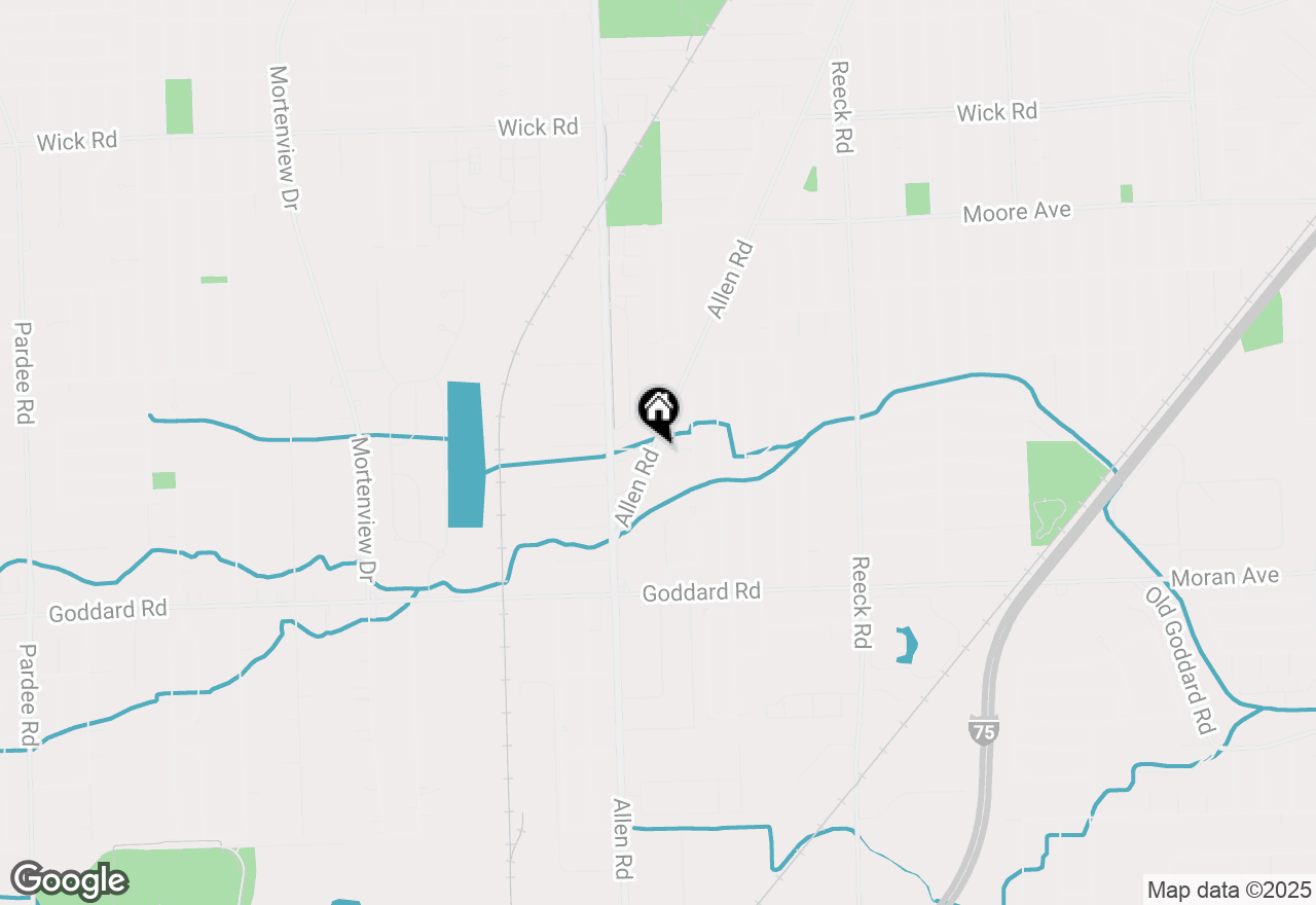 Map of 18961 Blair Court, Allen Park, MI 48101