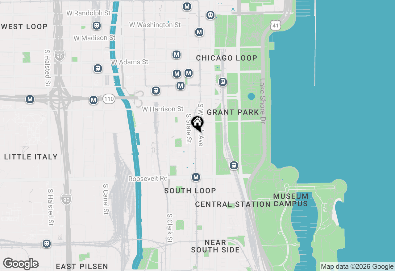 Map of 41 E 8th Street #3005, Chicago, IL 60605