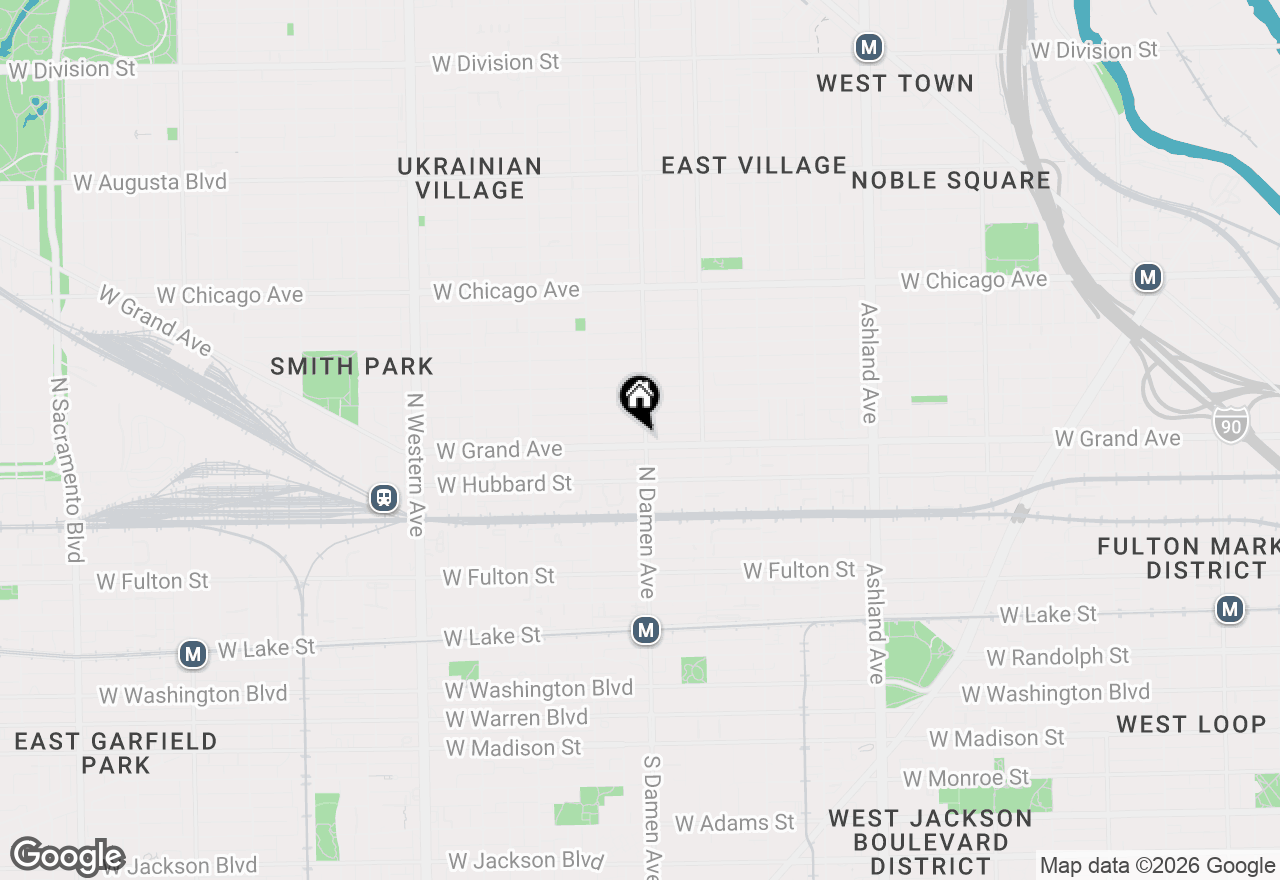 Map of 500 N Damen Avenue #307, Chicago, IL 60622