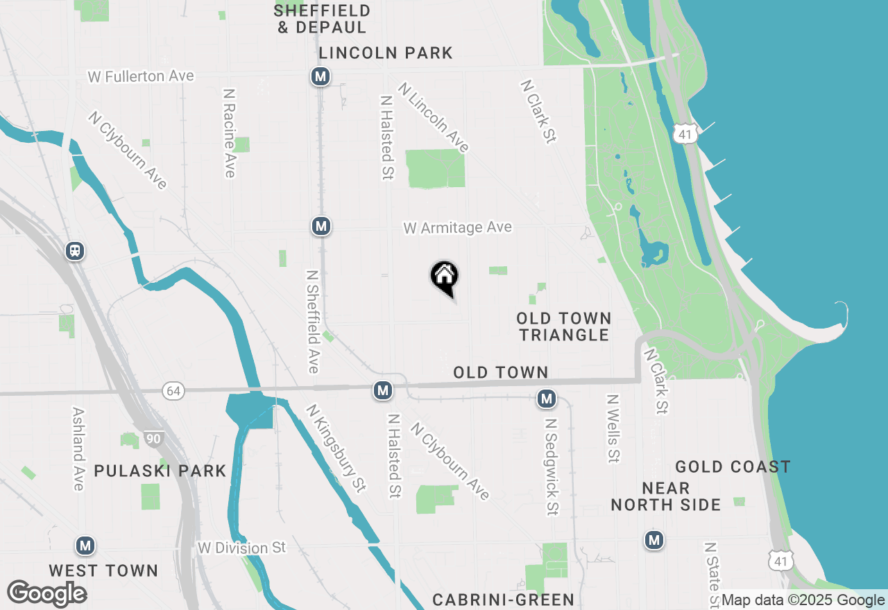 Map of 1824 N Howe Street, Chicago, IL 60614