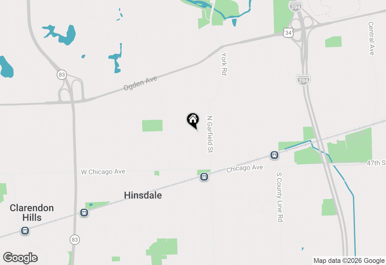 Map of 236 N Washington Street, Hinsdale, IL 60521
