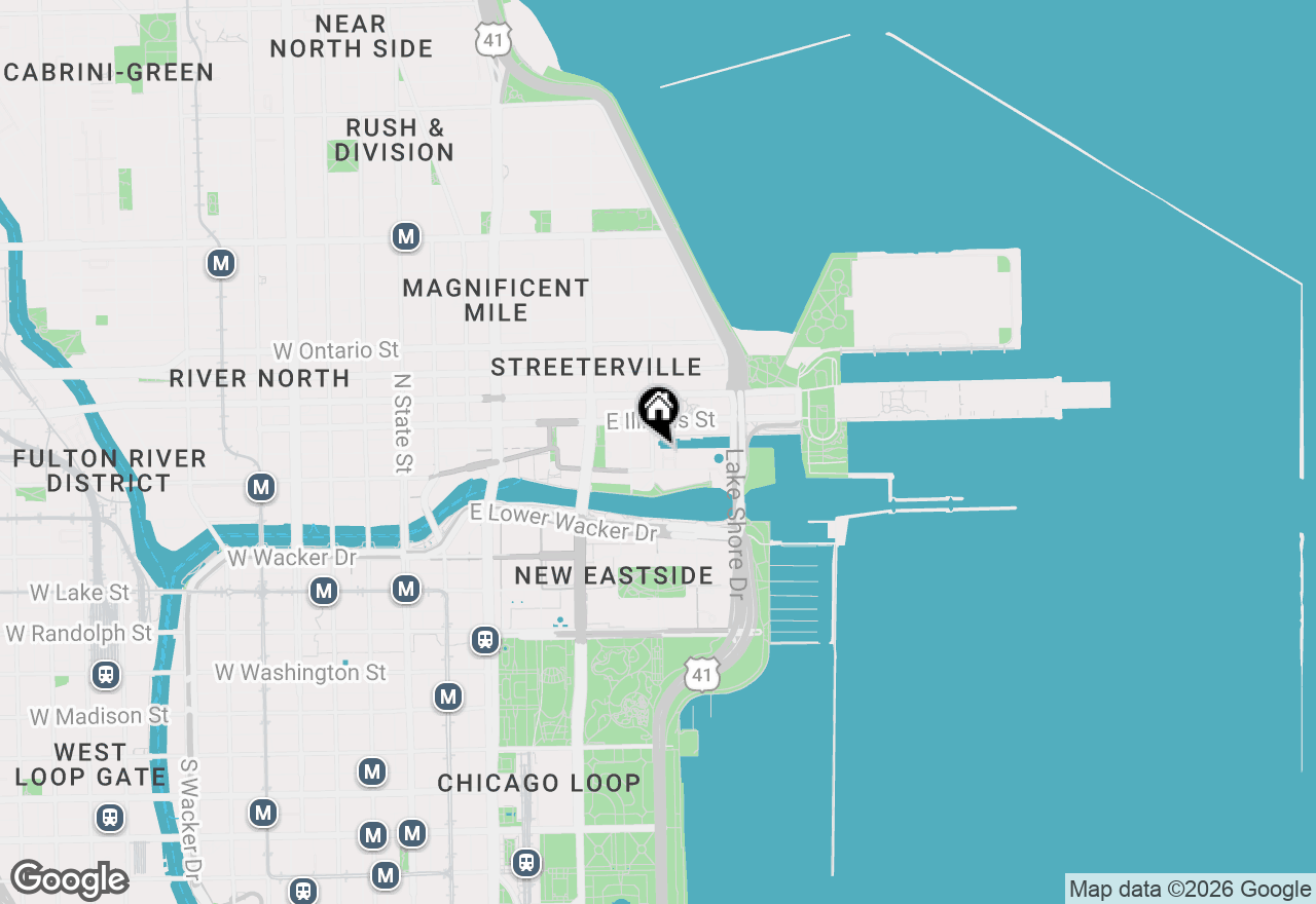 Map of 447 N Mcclurg Court #447, Chicago, IL 60611
