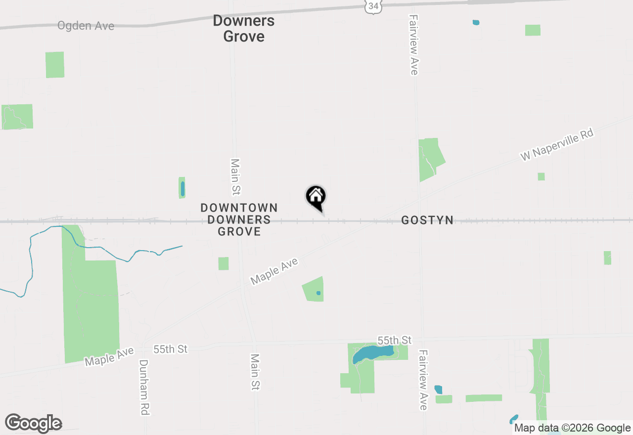Map of 724 Warren Avenue #101, Downers Grove, IL 60515