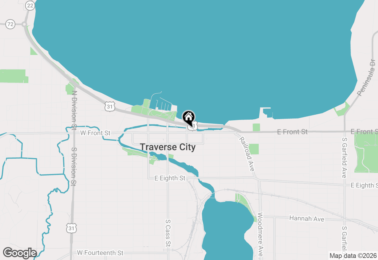 Map of 100 N Park Street #C, Traverse City, MI 49684